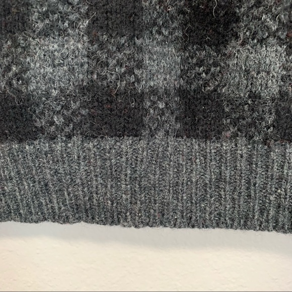 Nordstrom Brass Plum vintage wool sweater gray and red size medium - Picture 5 of 7